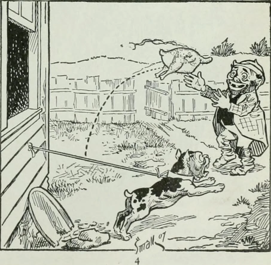 An illustration from Caricature; wit and humor of a nation in picture, song and story, 1911, leaf 114