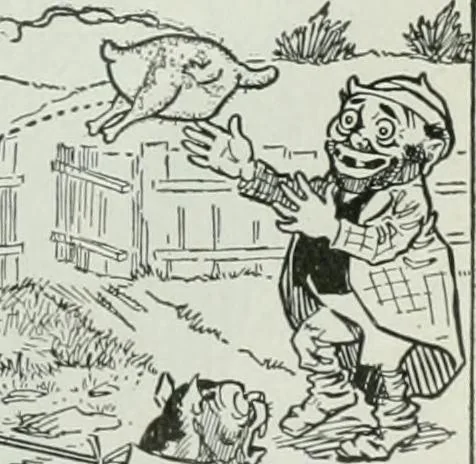 An illustration from Caricature; wit and humor of a nation in picture, song and story, 1911, leaf 114