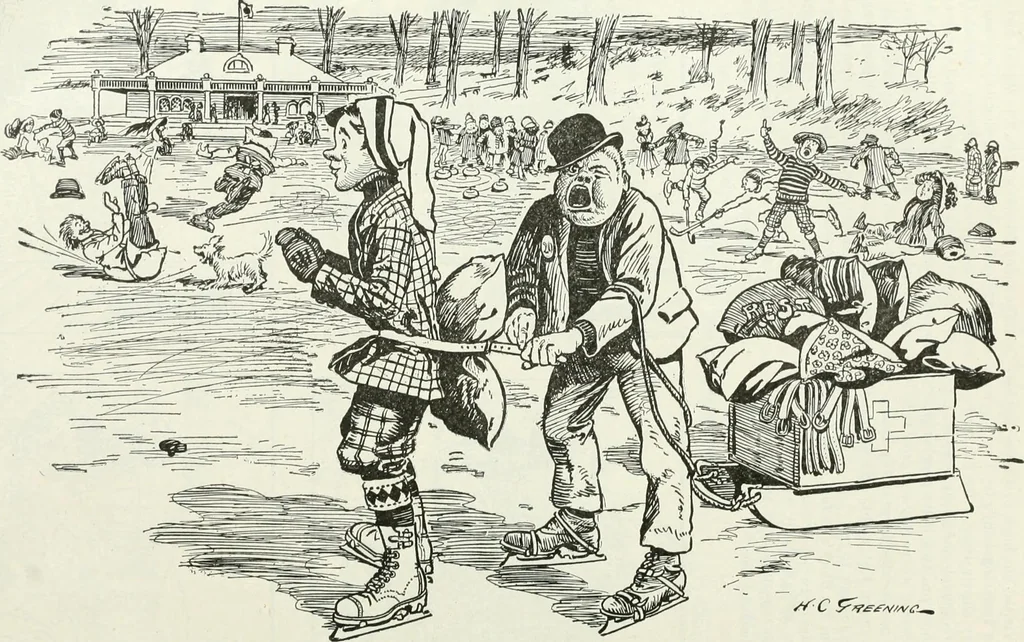 An illustration from Caricature; wit and humor of a nation in picture, song and story, 1911, leaf 115