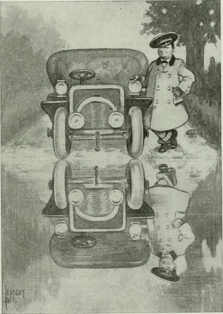 An illustration from Caricature; wit and humor of a nation in picture, song and story, 1911, leaf 116