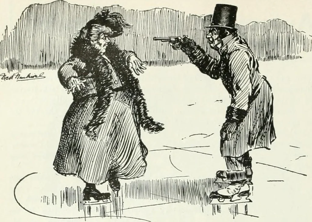 An illustration from Caricature; wit and humor of a nation in picture, song and story, 1911, leaf 117