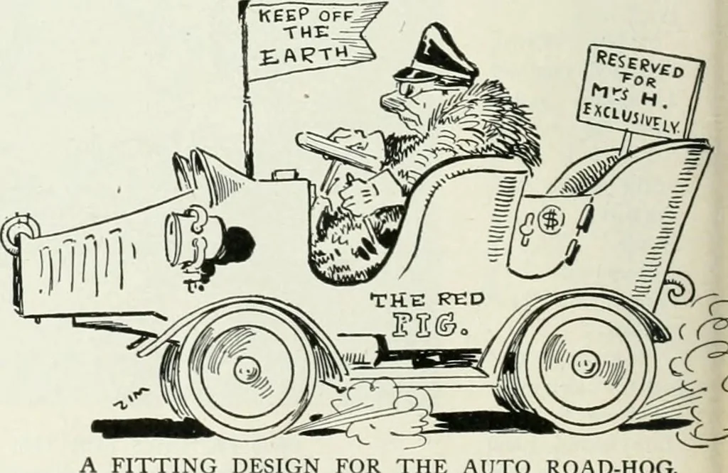 An illustration from Caricature; wit and humor of a nation in picture, song and story, 1911, leaf 117