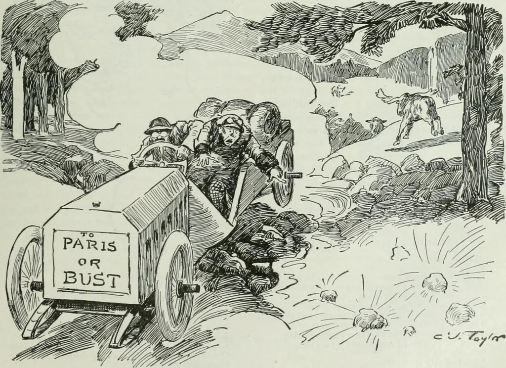 An illustration from Caricature; wit and humor of a nation in picture, song and story, 1911, leaf 124