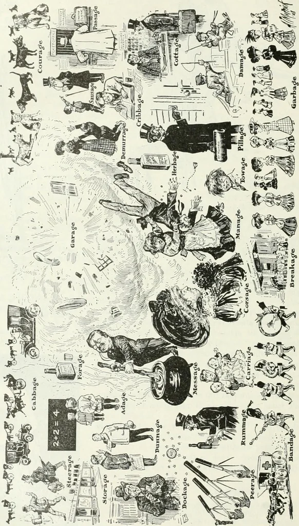 An illustration from Caricature; wit and humor of a nation in picture, song and story, 1911, leaf 127