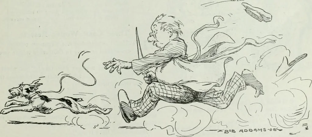 An illustration from Caricature; wit and humor of a nation in picture, song and story, 1911, leaf 128