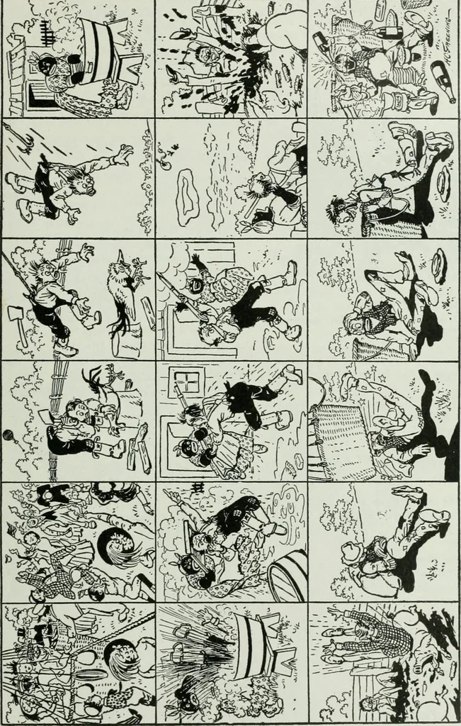 An illustration from Caricature; wit and humor of a nation in picture, song and story, 1911, leaf 130