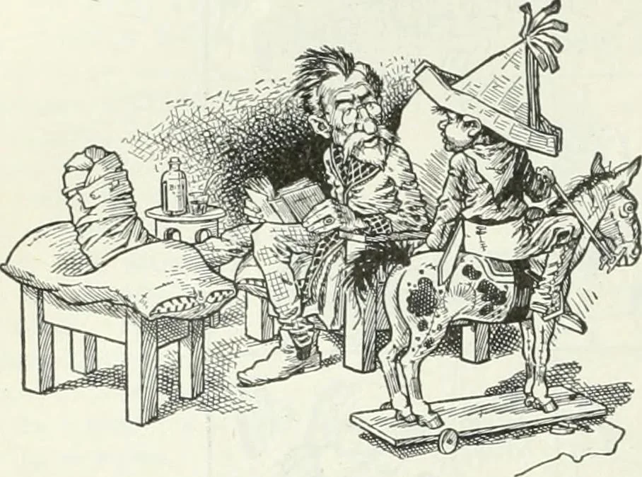 An illustration from Caricature; wit and humor of a nation in picture, song and story, 1911, leaf 131