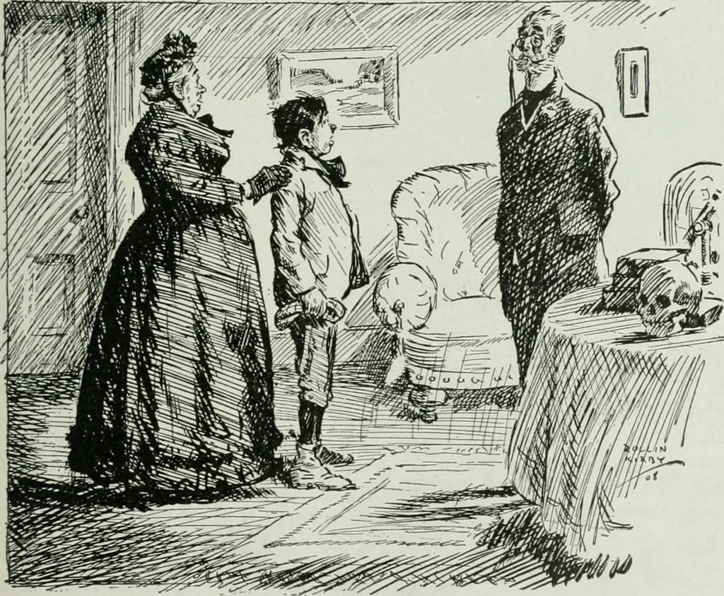 An illustration from Caricature; wit and humor of a nation in picture, song and story, 1911, leaf 132