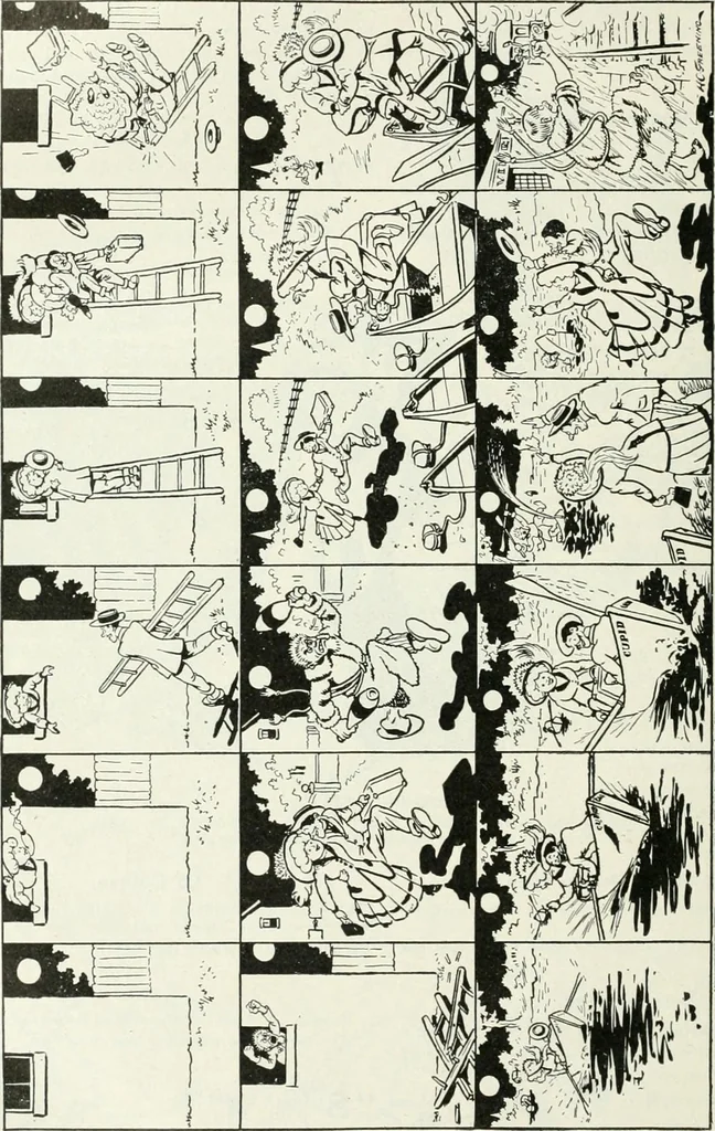 An illustration from Caricature; wit and humor of a nation in picture, song and story, 1911, leaf 135