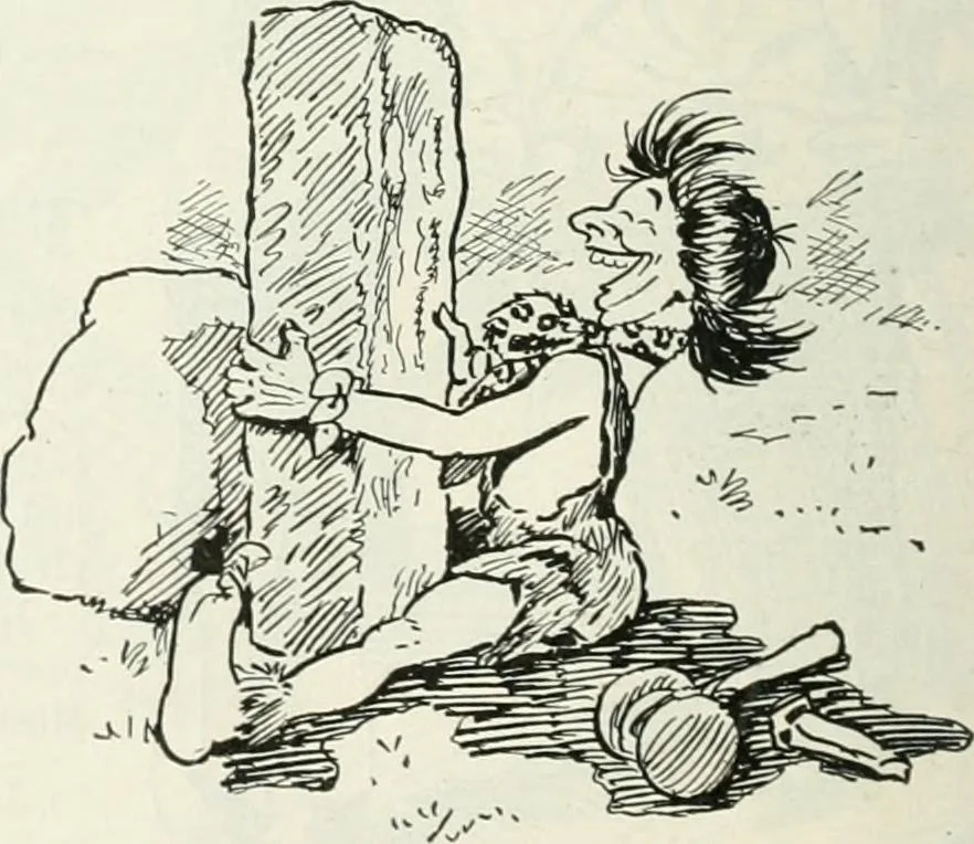 An illustration from Caricature; wit and humor of a nation in picture, song and story, 1911, leaf 141