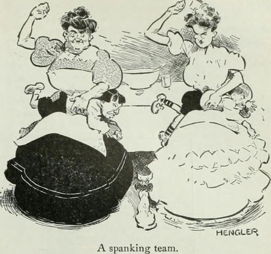 An illustration from Caricature; wit and humor of a nation in picture, song and story, 1911, leaf 144