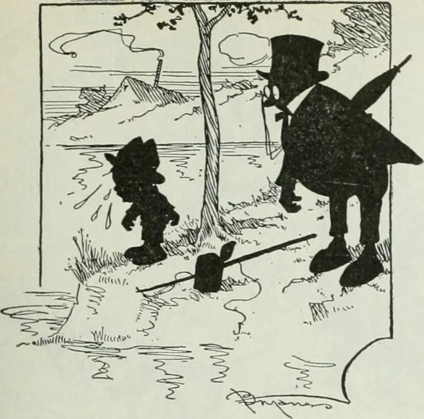An illustration from Caricature; wit and humor of a nation in picture, song and story, 1911, leaf 148