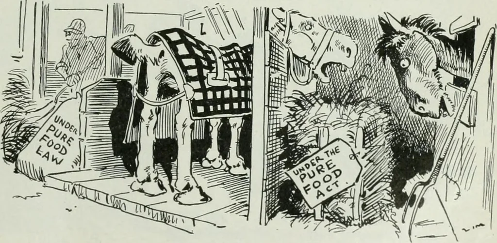 An illustration from Caricature; wit and humor of a nation in picture, song and story, 1911, leaf 148