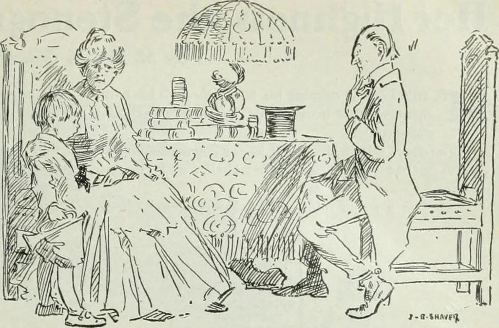 An illustration from Caricature; wit and humor of a nation in picture, song and story, 1911, leaf 150