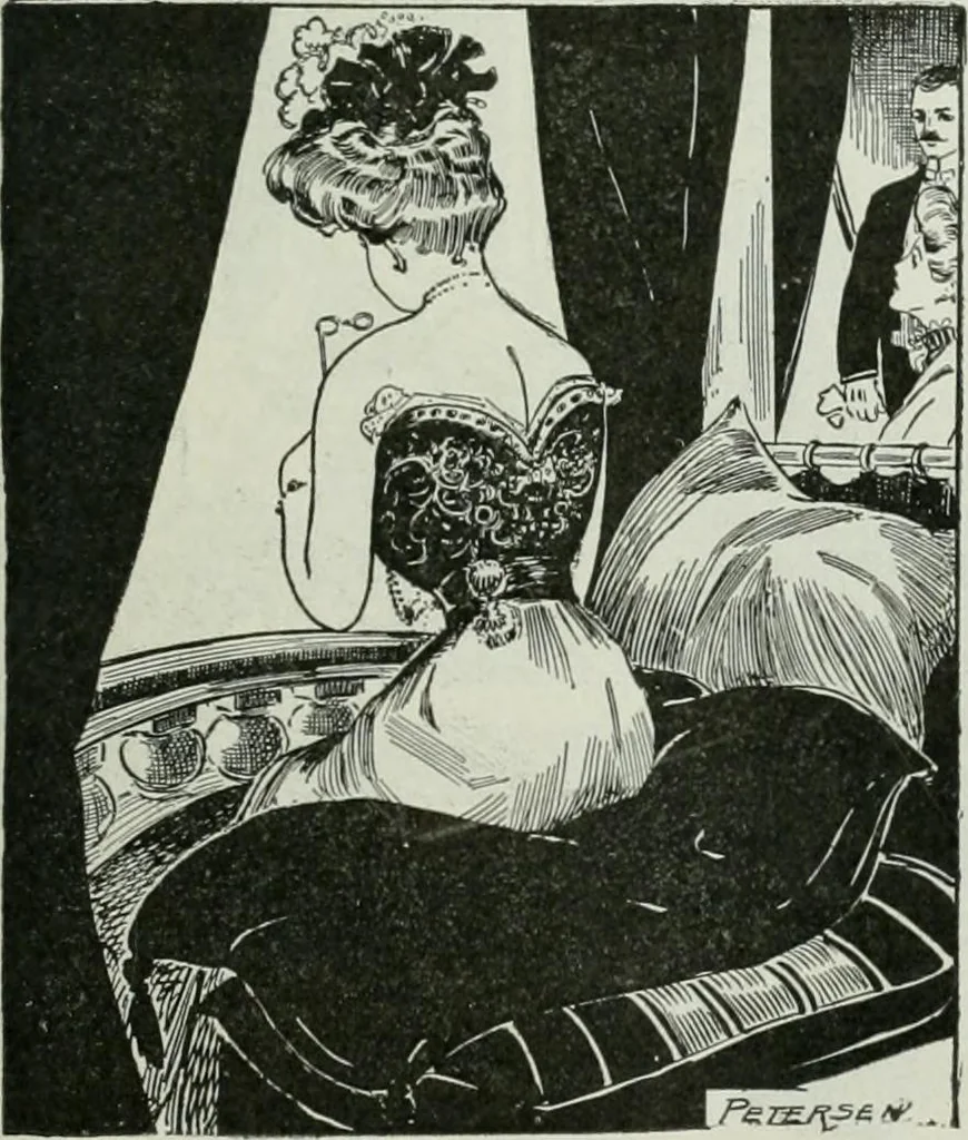 An illustration from Caricature; wit and humor of a nation in picture, song and story, 1911, leaf 150
