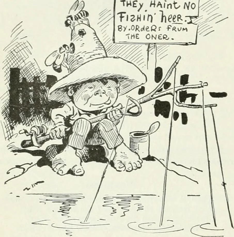 An illustration from Caricature; wit and humor of a nation in picture, song and story, 1911, leaf 151