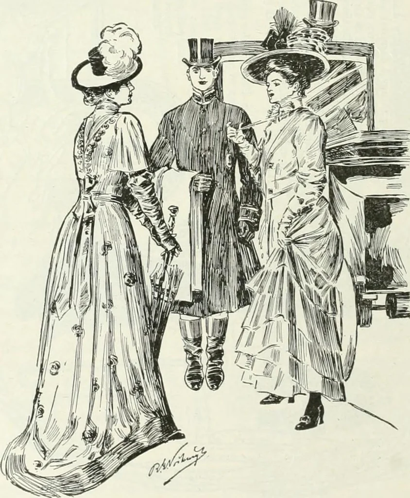An illustration from Caricature; wit and humor of a nation in picture, song and story, 1911, leaf 153