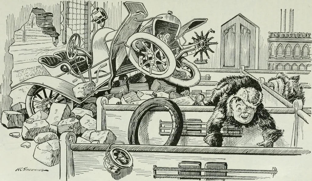 An illustration from Caricature; wit and humor of a nation in picture, song and story, 1911, leaf 158