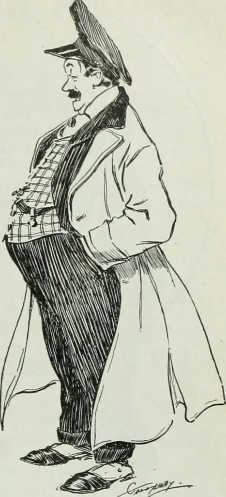 An illustration from Caricature; wit and humor of a nation in picture, song and story, 1911, leaf 16