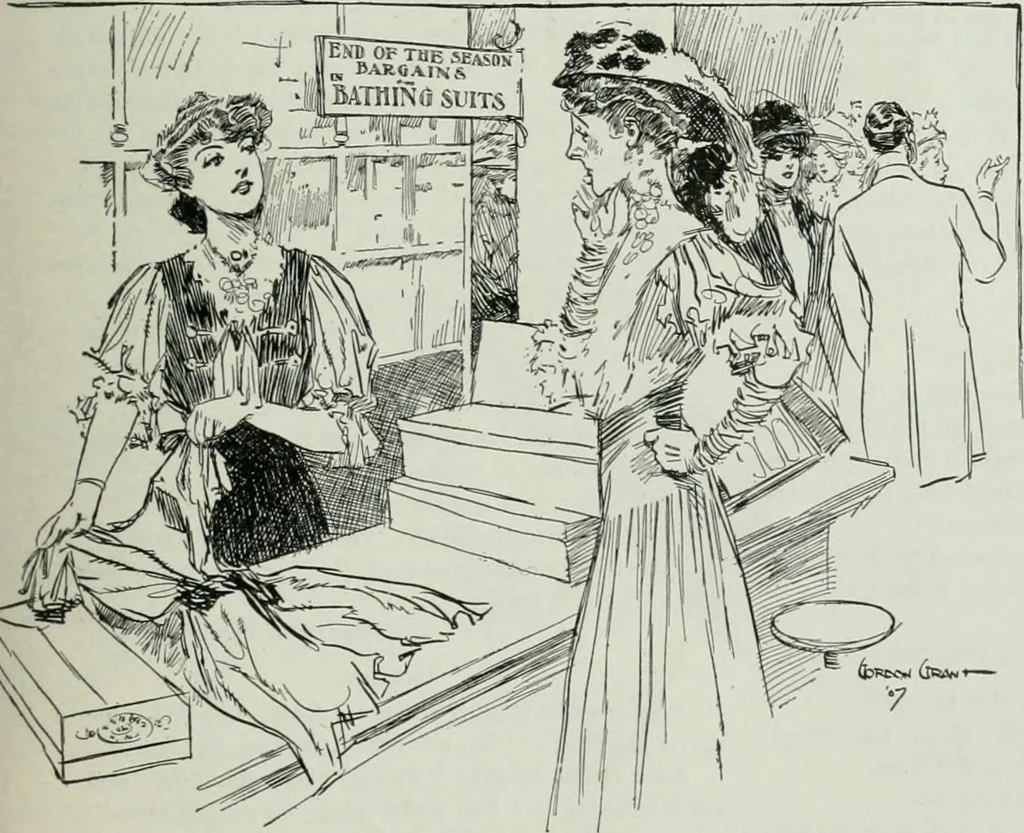 An illustration from Caricature; wit and humor of a nation in picture, song and story, 1911, leaf 16