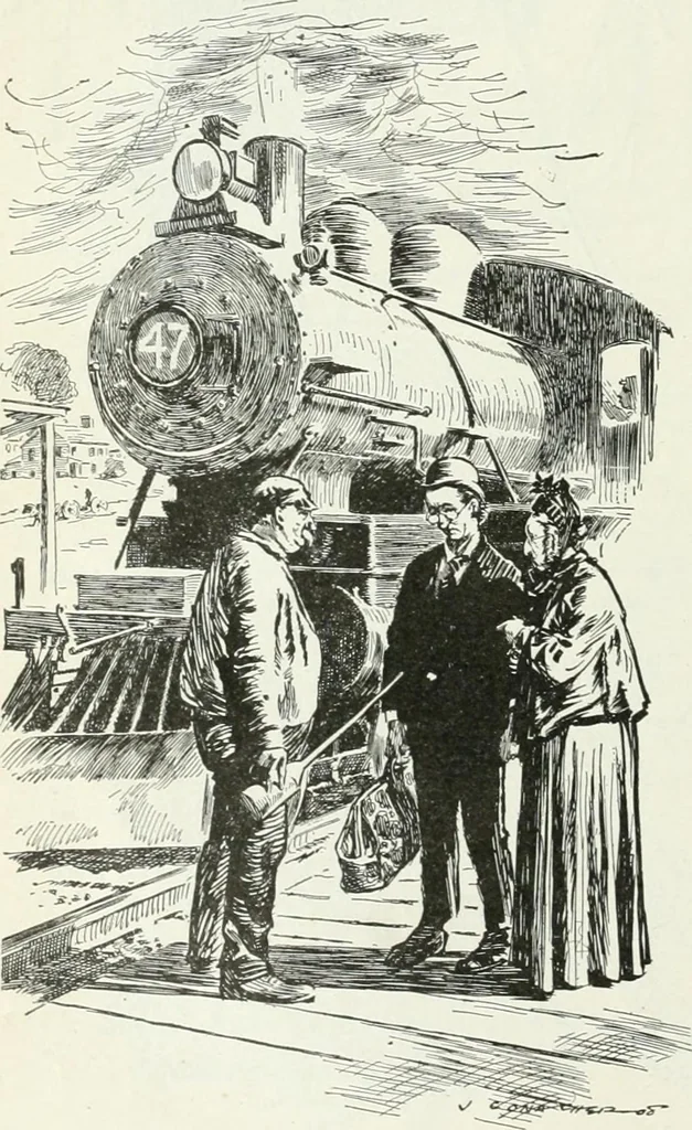 An illustration from Caricature; wit and humor of a nation in picture, song and story, 1911, leaf 167