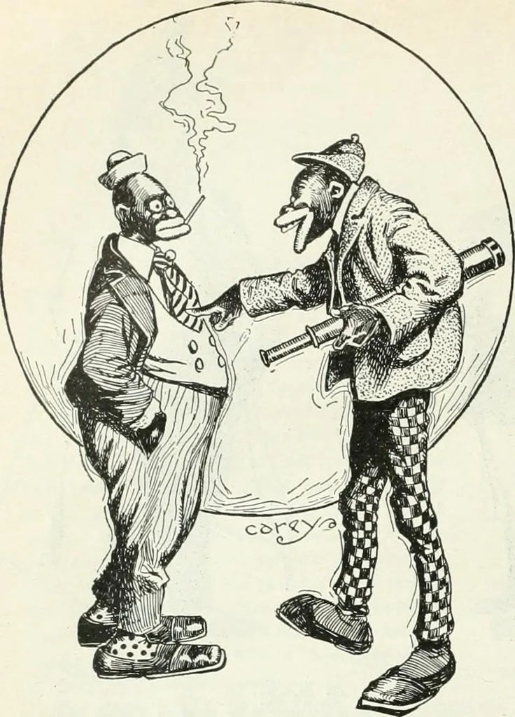 An illustration from Caricature; wit and humor of a nation in picture, song and story, 1911, leaf 17