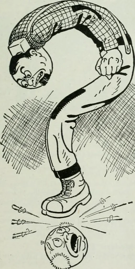 An illustration from Caricature; wit and humor of a nation in picture, song and story, 1911, leaf 172