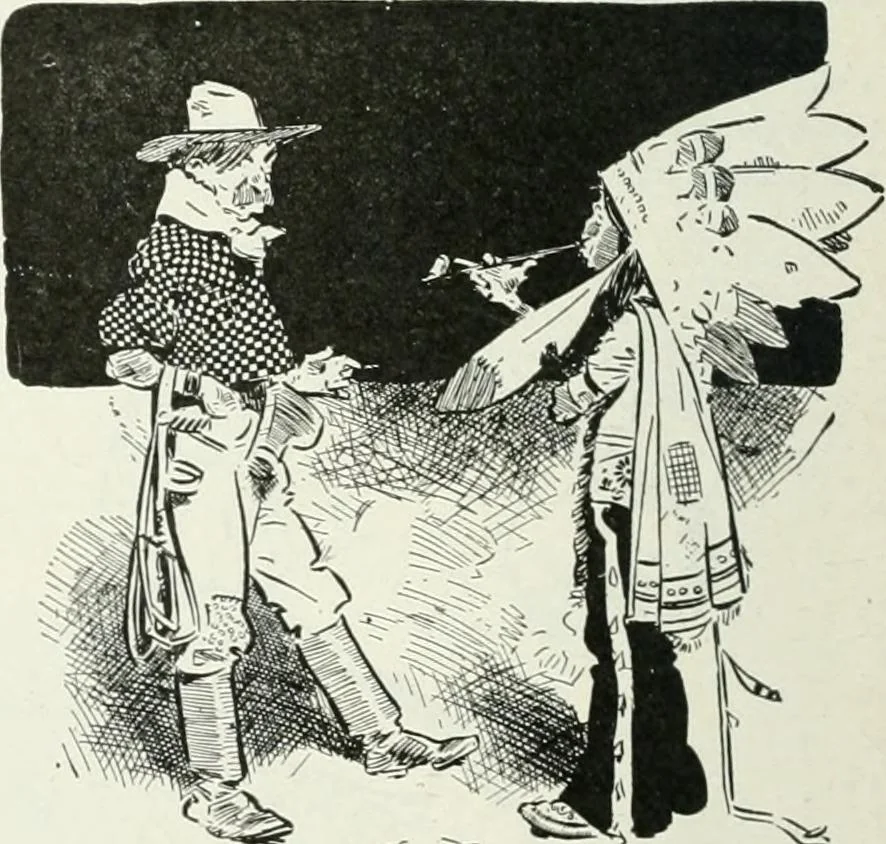An illustration from Caricature; wit and humor of a nation in picture, song and story, 1911, leaf 173