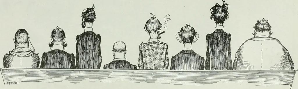 An illustration from Caricature; wit and humor of a nation in picture, song and story, 1911, leaf 176
