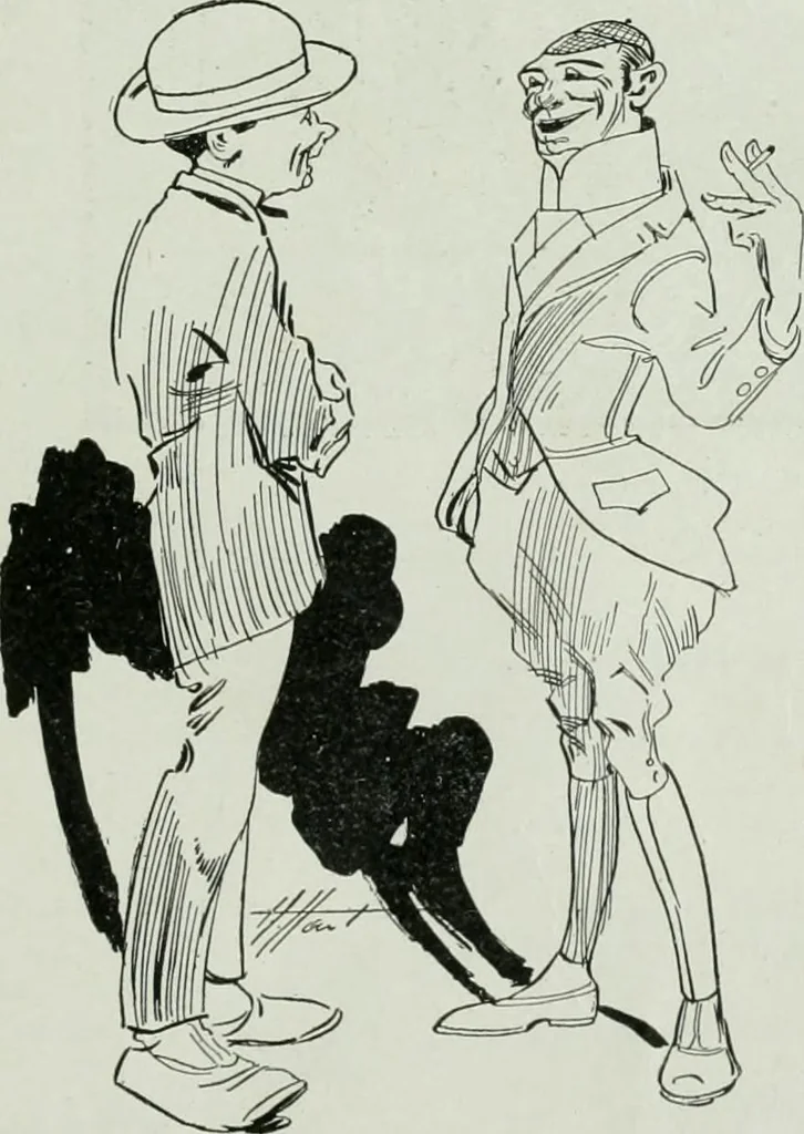 An illustration from Caricature; wit and humor of a nation in picture, song and story, 1911, leaf 18