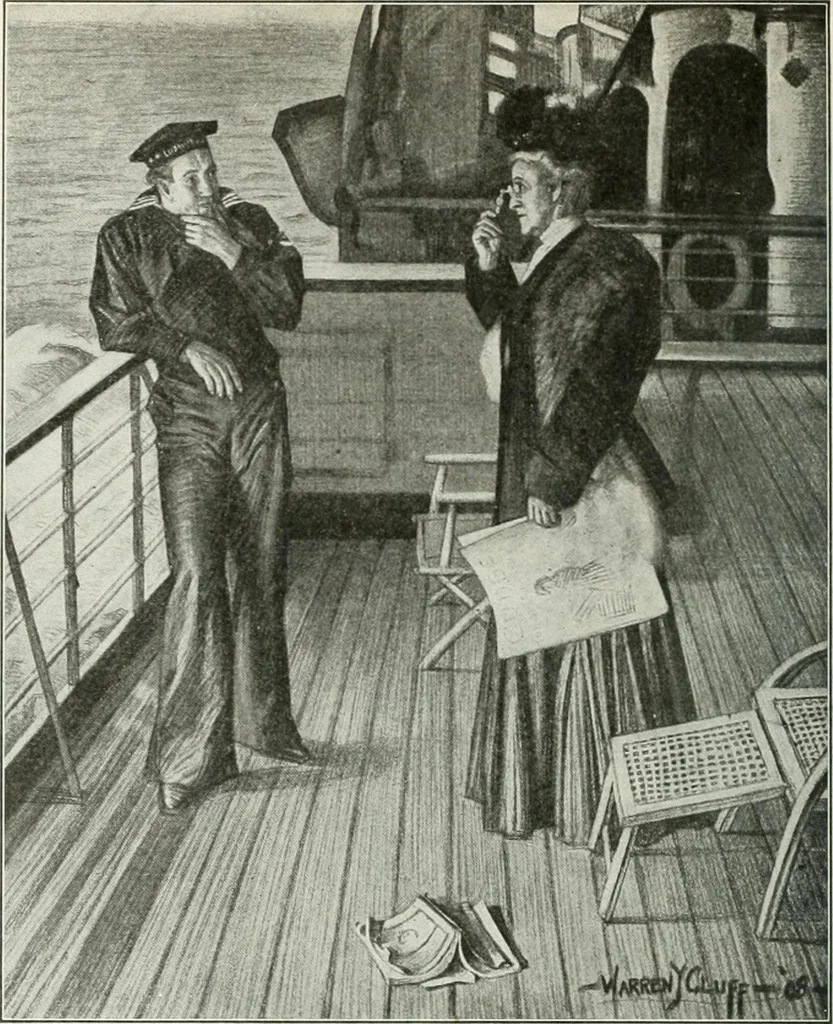 An illustration from Caricature; wit and humor of a nation in picture, song and story, 1911, leaf 181