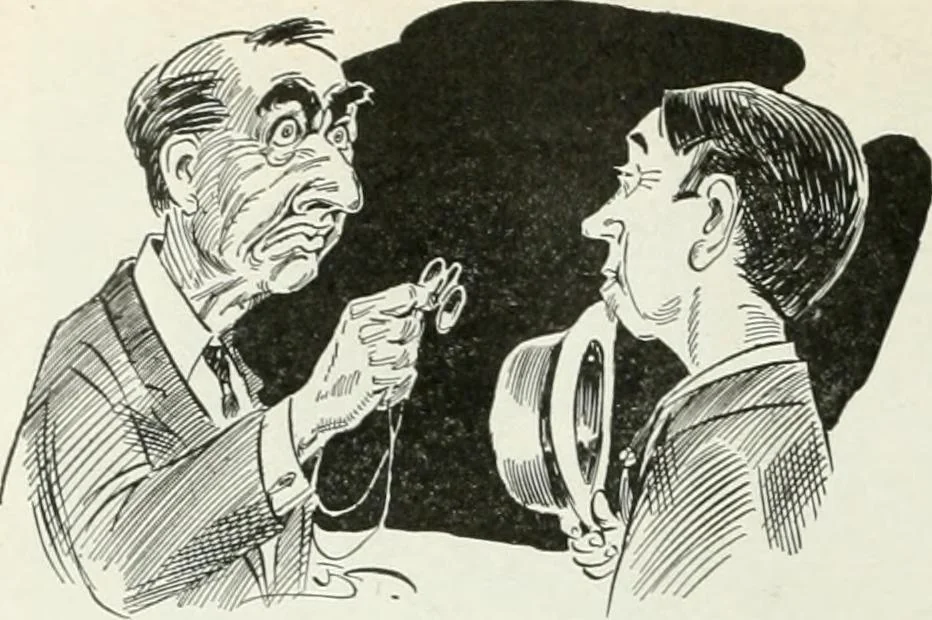 An illustration from Caricature; wit and humor of a nation in picture, song and story, 1911, leaf 183