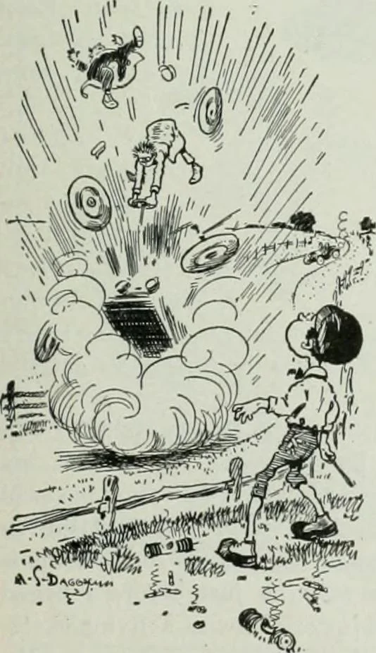 An illustration from Caricature; wit and humor of a nation in picture, song and story, 1911, leaf 184