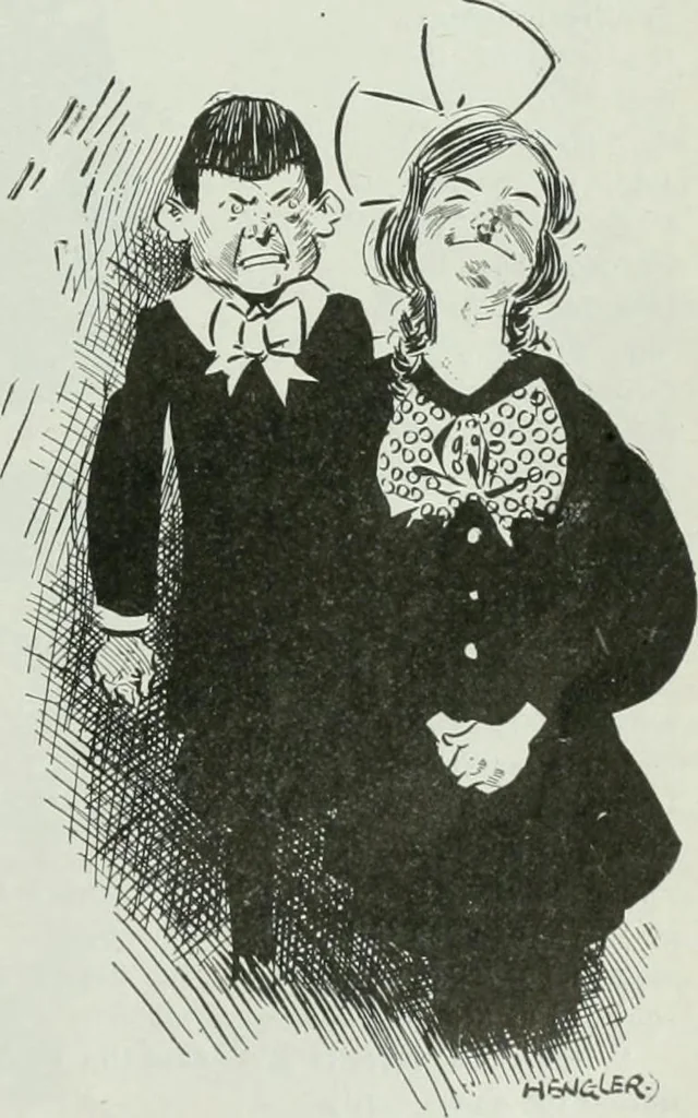 An illustration from Caricature; wit and humor of a nation in picture, song and story, 1911, leaf 184