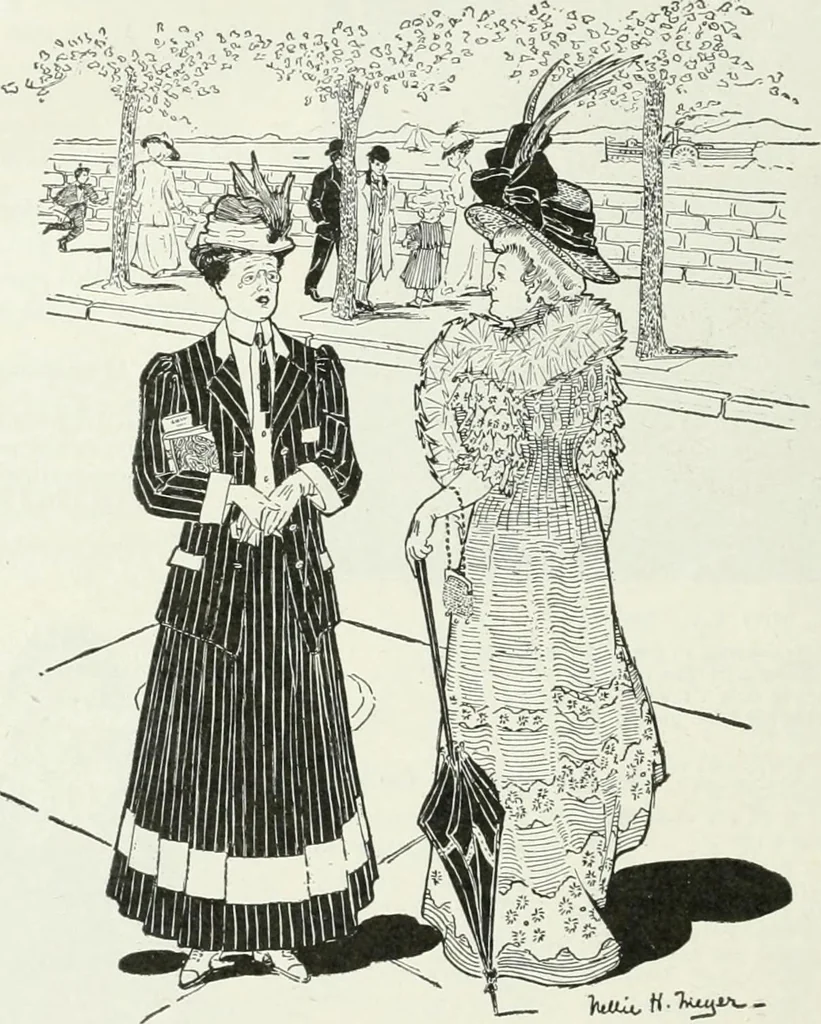 An illustration from Caricature; wit and humor of a nation in picture, song and story, 1911, leaf 185