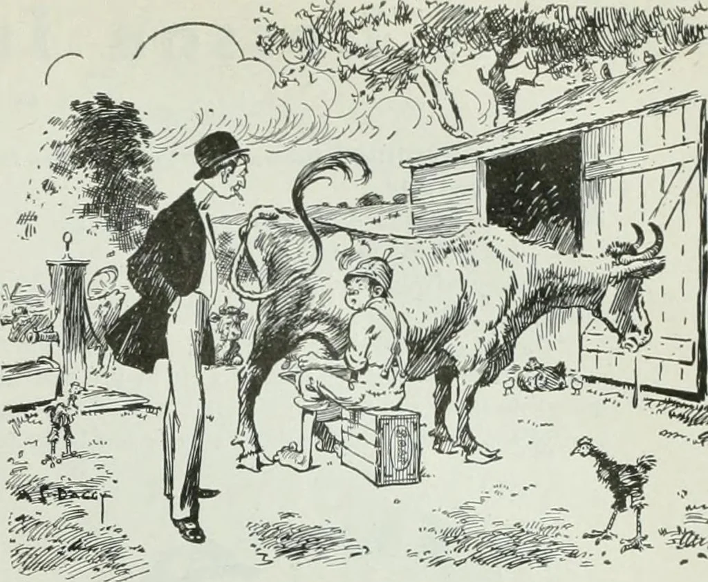 An illustration from Caricature; wit and humor of a nation in picture, song and story, 1911, leaf 186