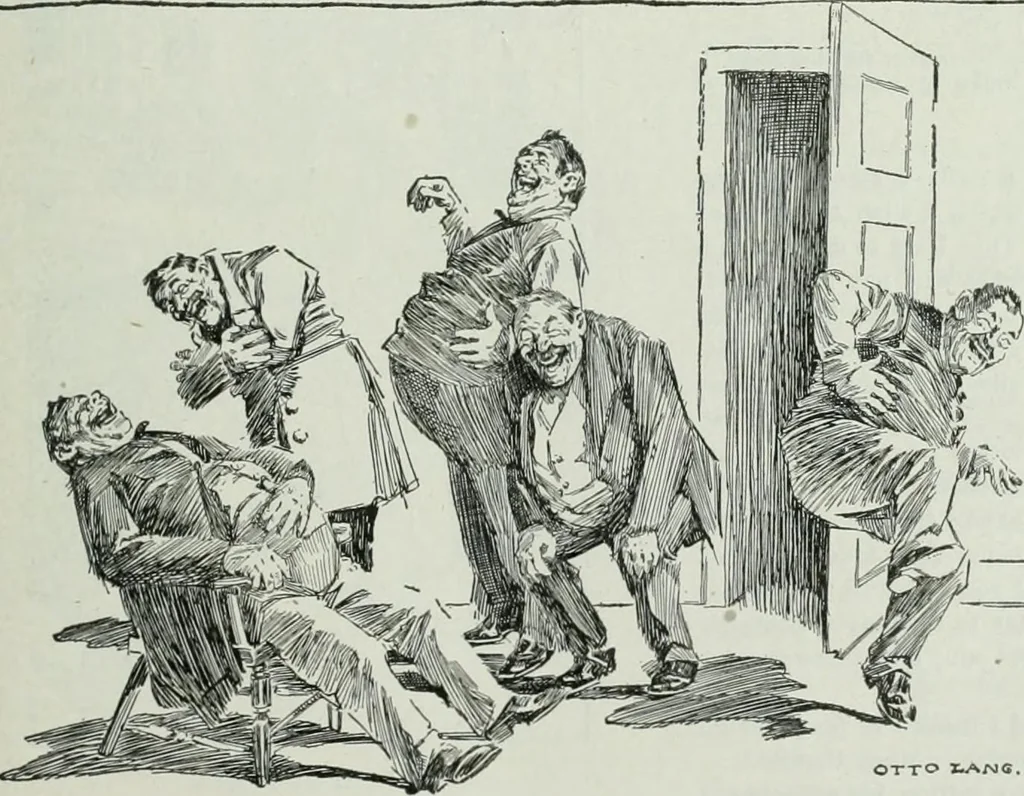 An illustration from Caricature; wit and humor of a nation in picture, song and story, 1911, leaf 186