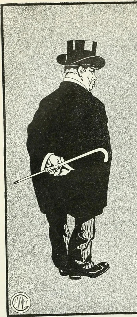 An illustration from Caricature; wit and humor of a nation in picture, song and story, 1911, leaf 19