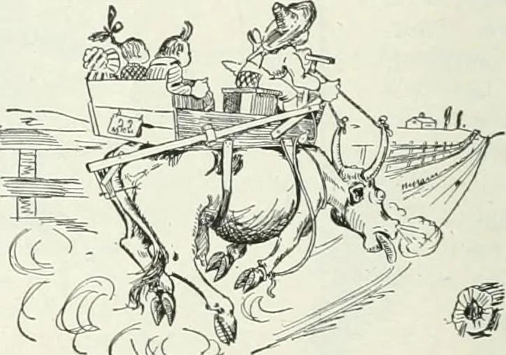 An illustration from Caricature; wit and humor of a nation in picture, song and story, 1911, leaf 191