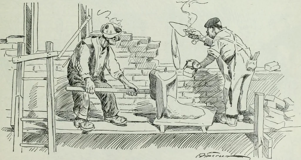 An illustration from Caricature; wit and humor of a nation in picture, song and story, 1911, leaf 192