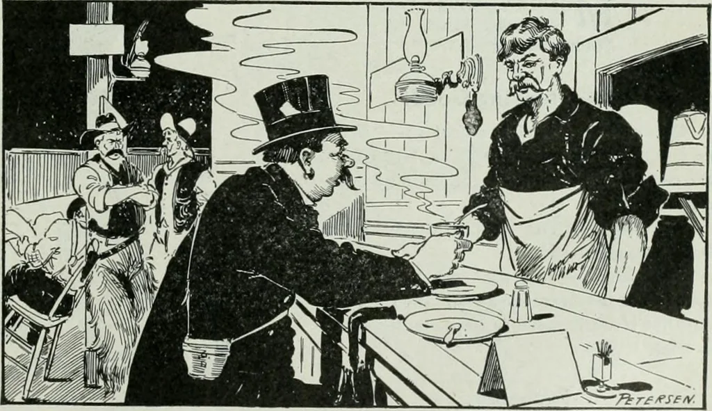 An illustration from Caricature; wit and humor of a nation in picture, song and story, 1911, leaf 194