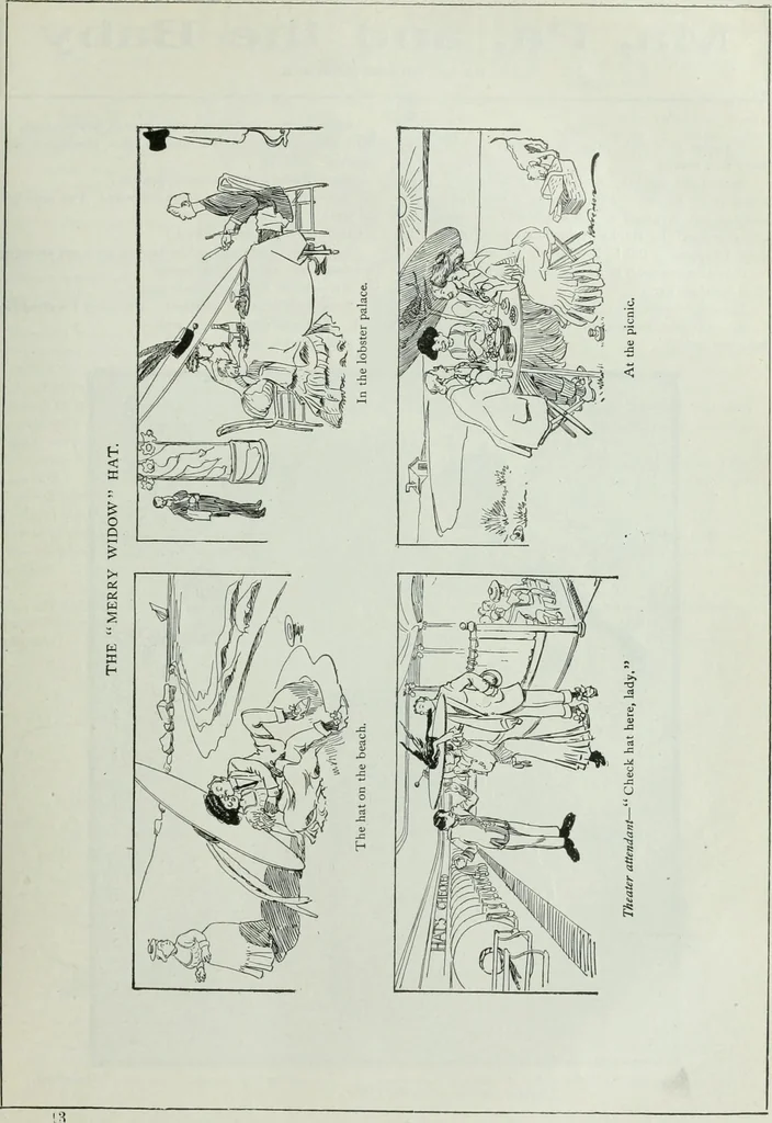 An illustration from Caricature; wit and humor of a nation in picture, song and story, 1911, leaf 196