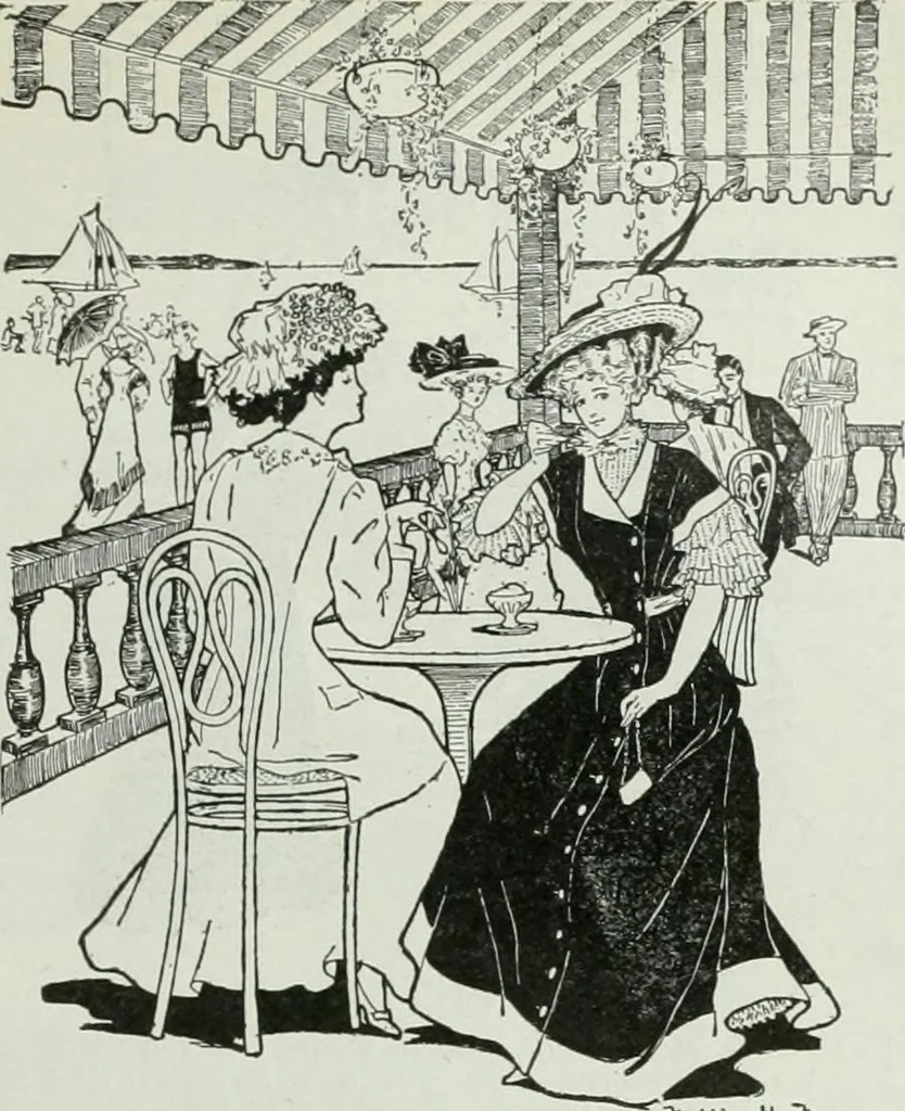 An illustration from Caricature; wit and humor of a nation in picture, song and story, 1911, leaf 198