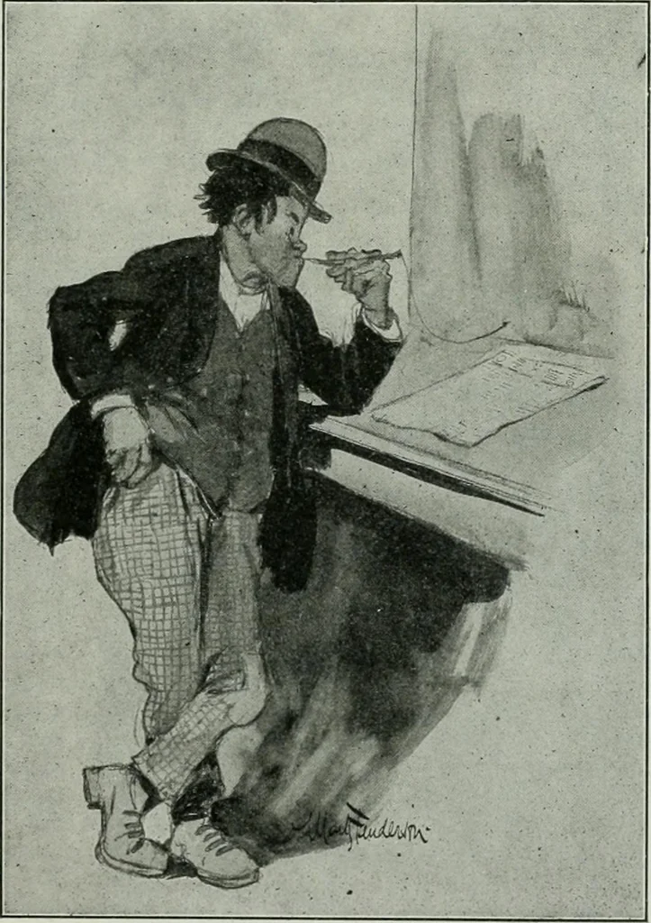 An illustration from Caricature; wit and humor of a nation in picture, song and story, 1911, leaf 20