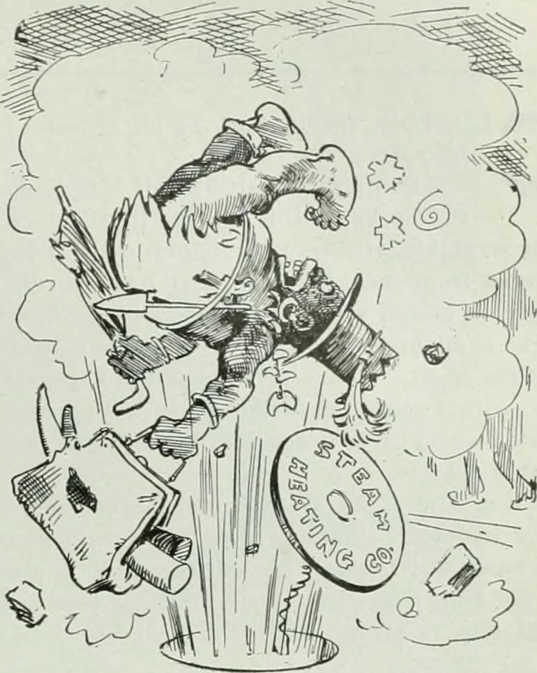 An illustration from Caricature; wit and humor of a nation in picture, song and story, 1911, leaf 216