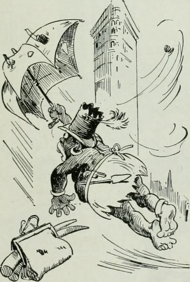 An illustration from Caricature; wit and humor of a nation in picture, song and story, 1911, leaf 216