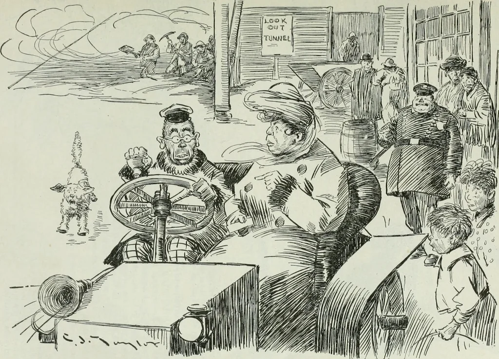 An illustration from Caricature; wit and humor of a nation in picture, song and story, 1911, leaf 22