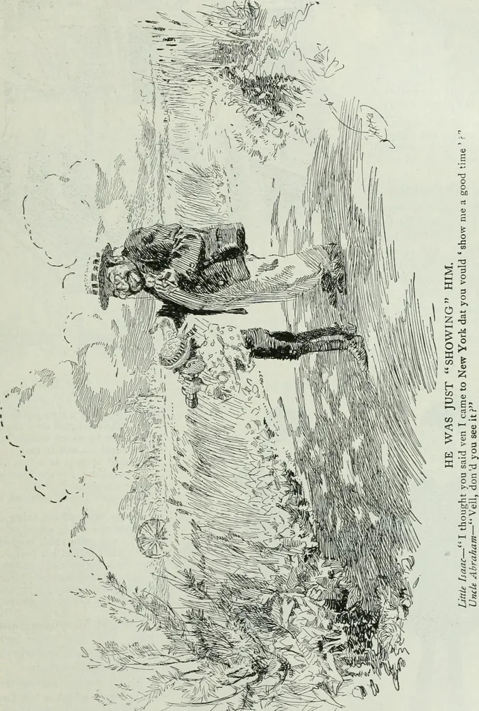 An illustration from Caricature; wit and humor of a nation in picture, song and story, 1911, leaf 222