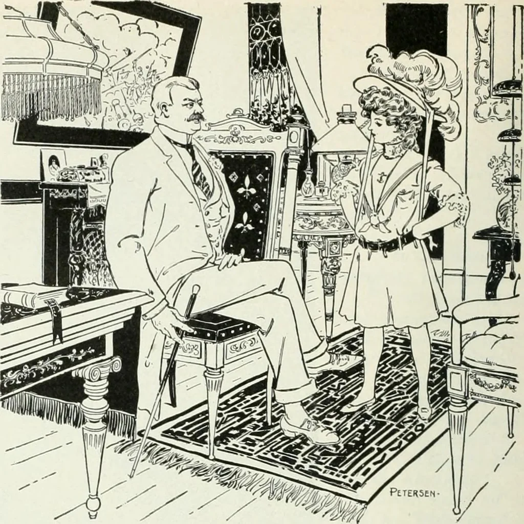 An illustration from Caricature; wit and humor of a nation in picture, song and story, 1911, leaf 223