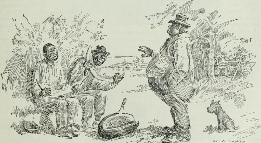 An illustration from Caricature; wit and humor of a nation in picture, song and story, 1911, leaf 224